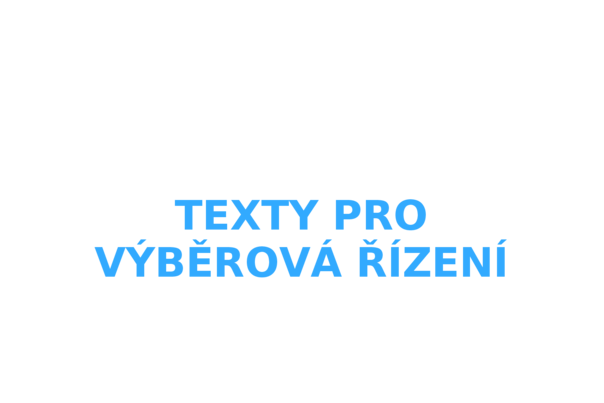 Texty pro výběrová řízení - word