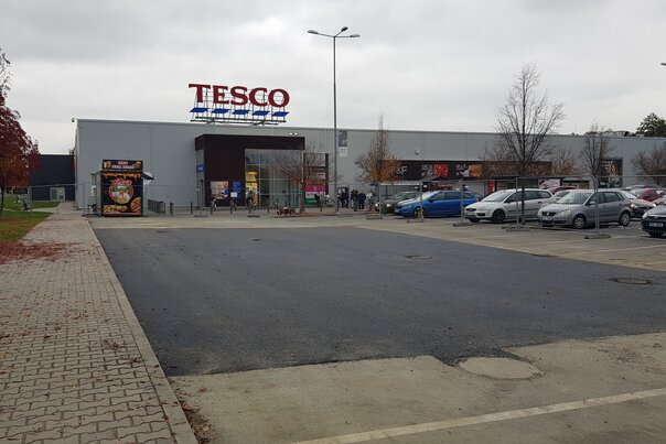 Vsakovací objekt pro odvodnění parkoviště TESCO Poděbrady